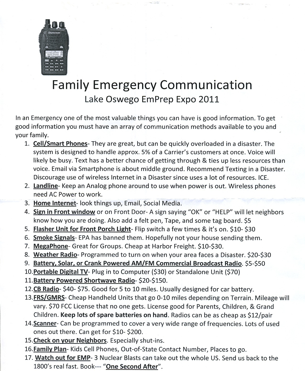 family emergency